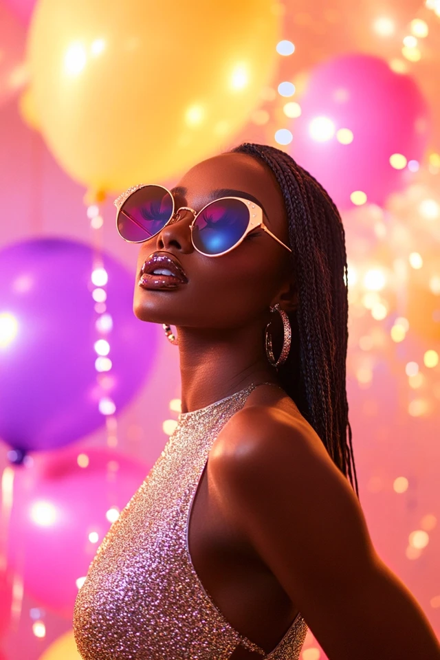Glitter-Coated Dresses for Birthday Photo Shoots: Sparkling Style to Capture Your Special Day - photo 6
