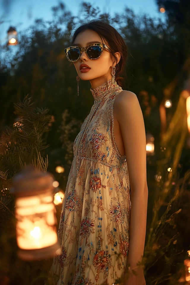 Embroidered Festival Dresses for Outdoor Evening Events: Boho Elegance Meets Festival Glam - photo 6