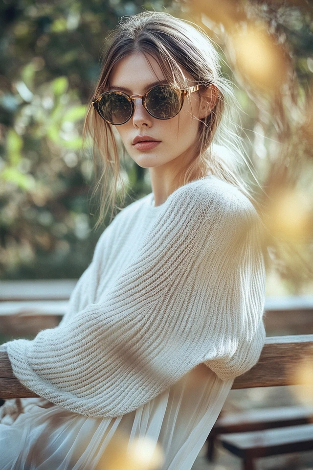 Layering Knitwear with Chiffon for Effortless Layers: A Guide to Chic and Cozy Style - photo 6