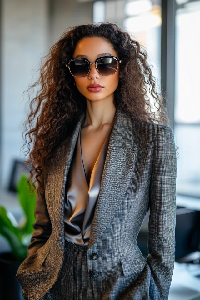 Combining Tweed and Satin for Polished Workwear: Classic Elegance Meets Modern Luxury - photo 6