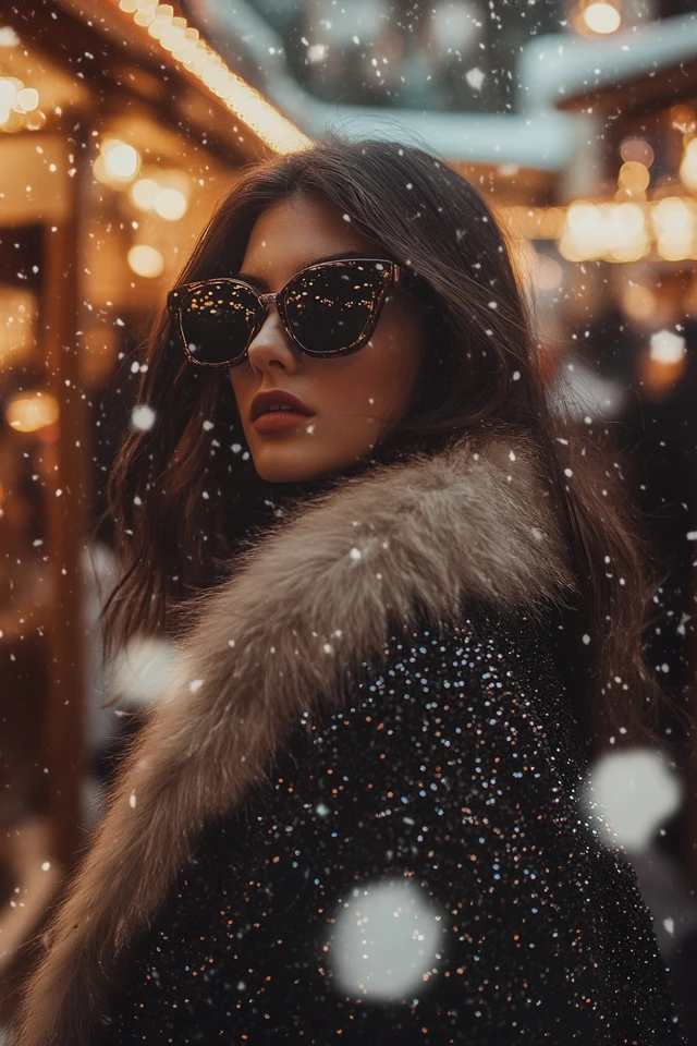Faux Fur and Sequins Together for Bold Holiday Coats: The Perfect Blend of Glamour and Warmth - photo 6