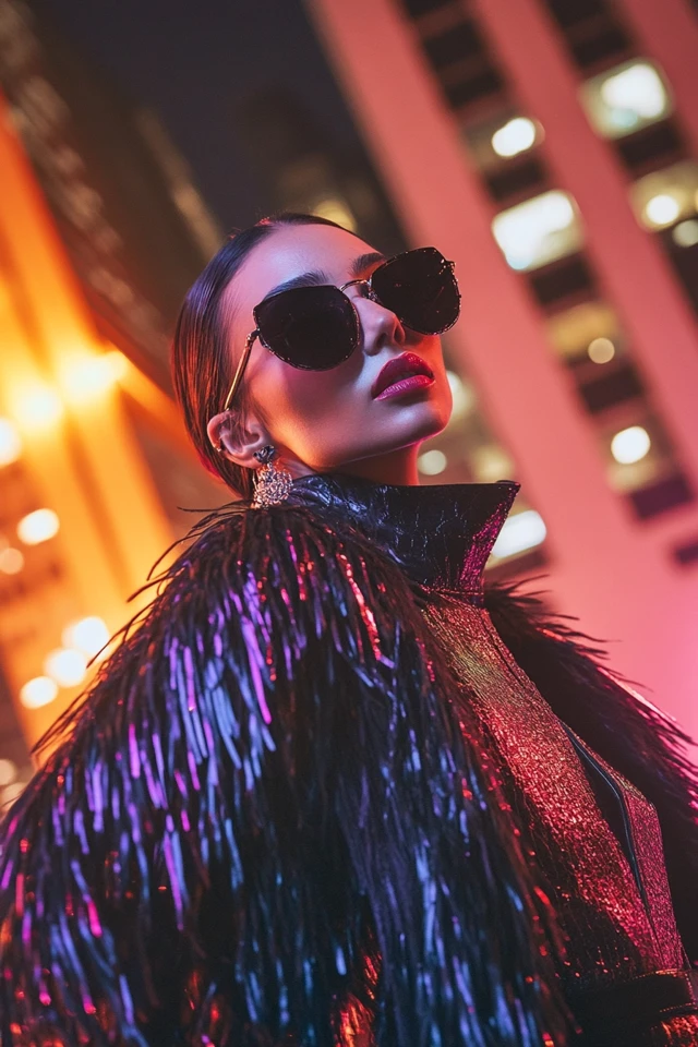 Leather and Feathers in Bold Party Coats: A Statement Piece for Every Celebration - photo 6