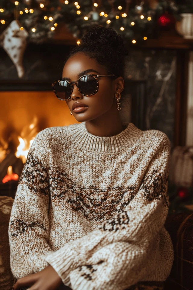 Metallics and Knits for Stylish Holiday Sweaters - photo 6