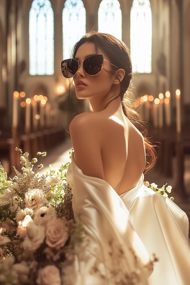 Satin and Velvet Together for Luxe Bridal Gowns - photo 6