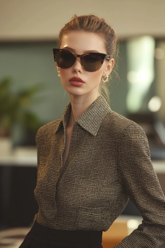 Tweed and Silk for Polished Work Blouses - photo 6