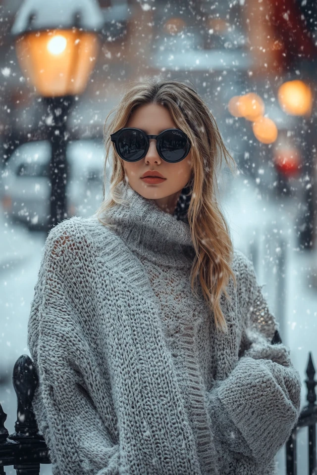 Combining Wool and Lace for Feminine Winter Looks - photo 6