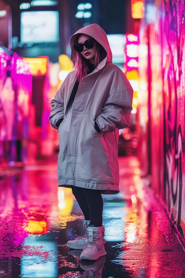 Oversized Hooded Jackets for Fall Streetwear - photo 6