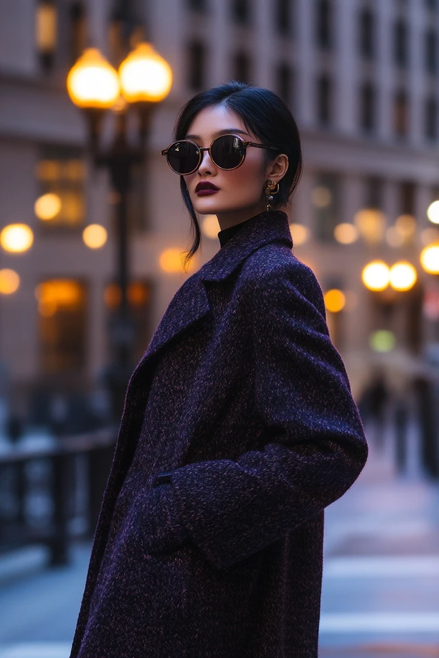 Luxe Wool Coats in Jewel Tones for Fall Evening Wear - photo 6