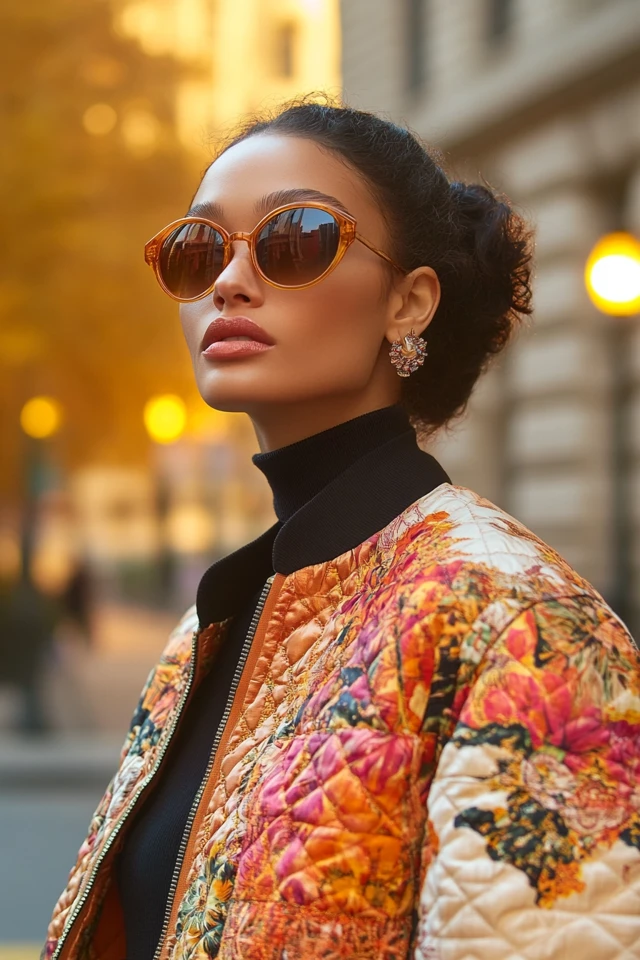 Quilted Jackets with Bold Prints for Fall Statements - photo 6