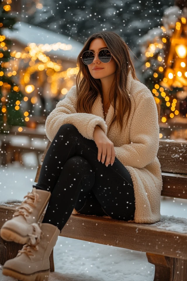 Cozy Shearling Boots for Winter Casual Wear - photo 6