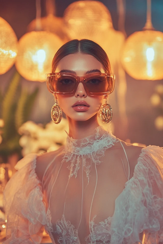 Sheer Tops with Statement Accessories for Spring Dinners - photo 6