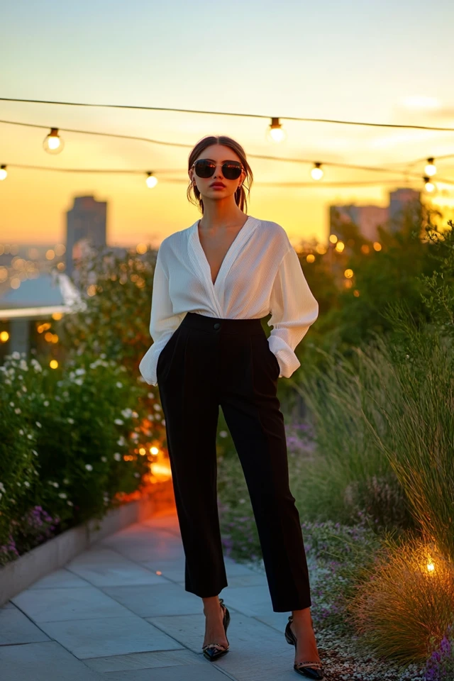 Layered Wrap Blouses for Work-to-Play Looks - photo 6