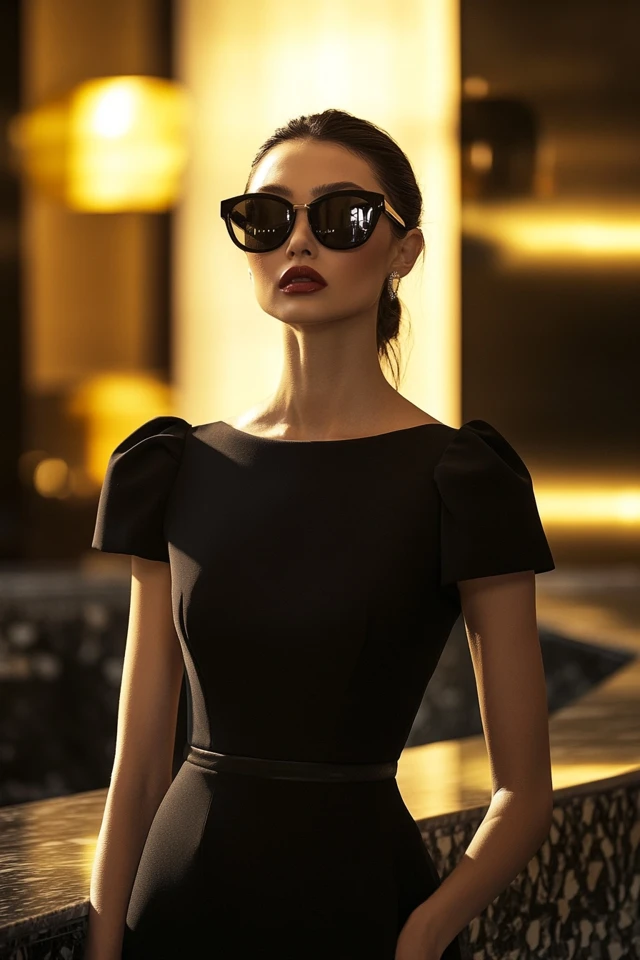 Structured Pencil Dresses with Peplum Waist - photo 6