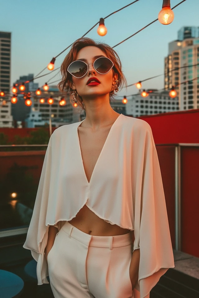 Asymmetrical Cape Blouses for Bold Style - photo 6