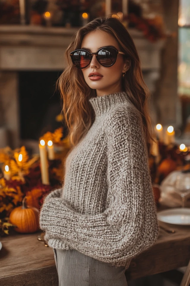 Cozy Thanksgiving Dinner Outfits with Warm Sweaters: Comfort Meets Seasonal Style - photo 6