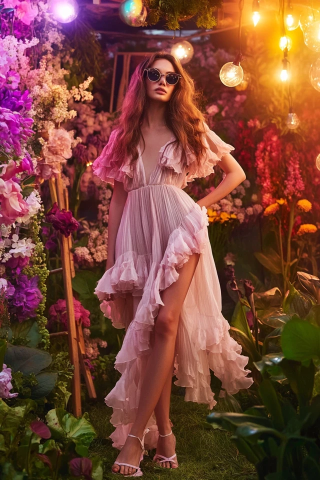Playful Garden Party Dresses with Ruffle Accents: Romantic Style for Outdoor Elegance - photo 6