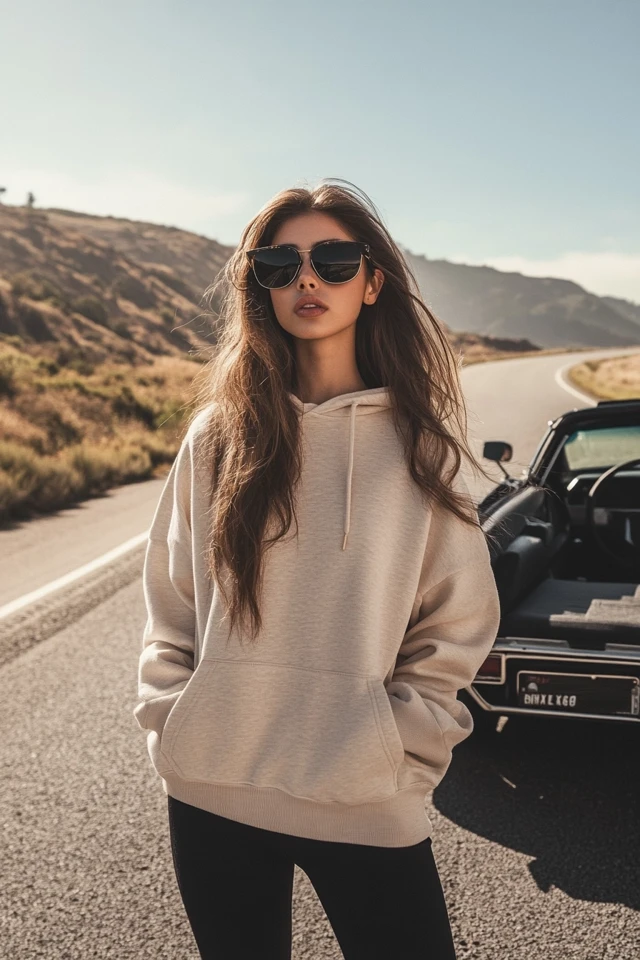 Comfy Road Trip Attire with Relaxed Hoodies: Effortless Style for Adventures on the Road - photo 6