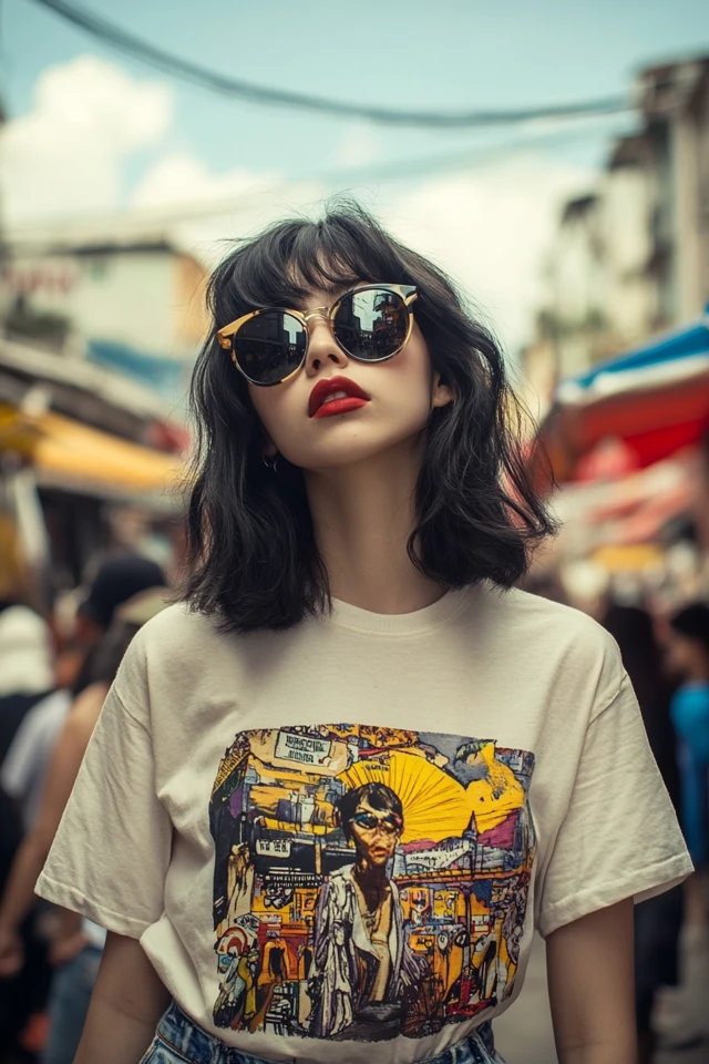 Trendy Flea Market Styles with Oversized Tees: Effortless Fashion for a Day of Treasure Hunting - photo 6