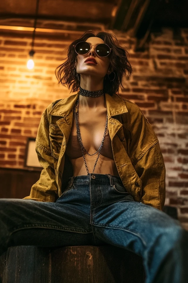 Edgy Open Mic Night Styles with Cropped Jackets: Express Yourself with Confidence - photo 6