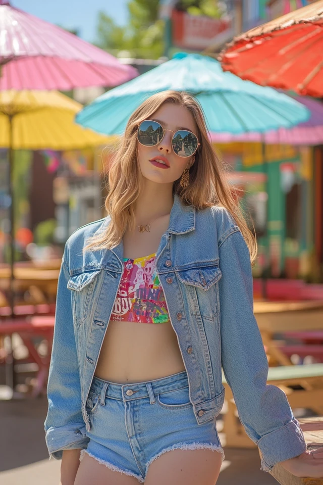 Casual Ice Cream Date Outfits with Denim Jackets: Effortless Style for Sweet Moments - photo 6