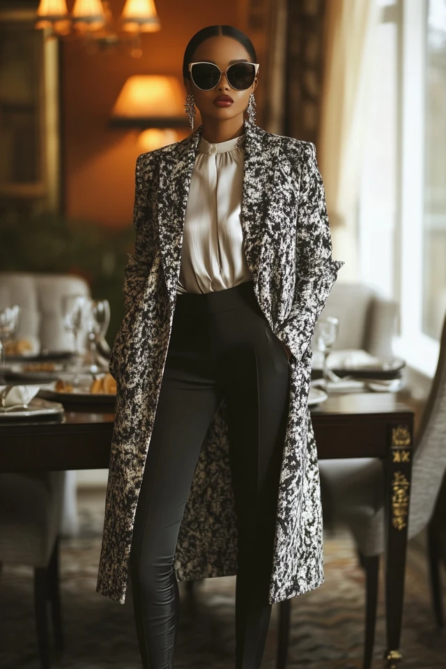 Sophisticated Family Dinner Attire with Polished Coats: Elegance Meets Comfort for Memorable Gatherings - photo 6