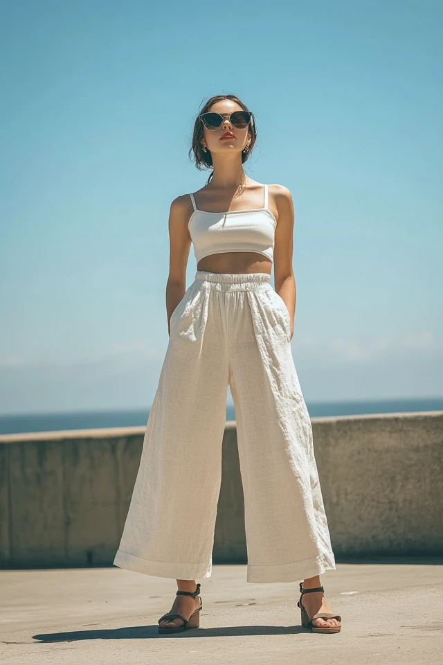 Cropped Wide-Leg Pants for Breezy Outfits - photo 2