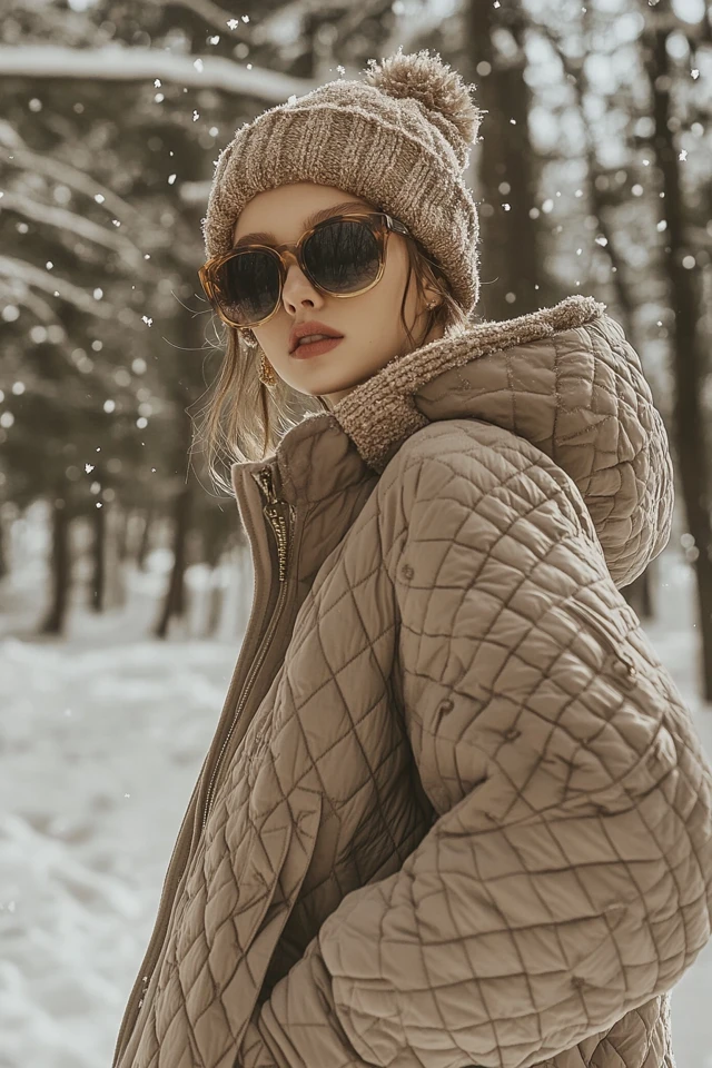 Warm Quilted Coats for Snowy Winter Strolls - photo 6