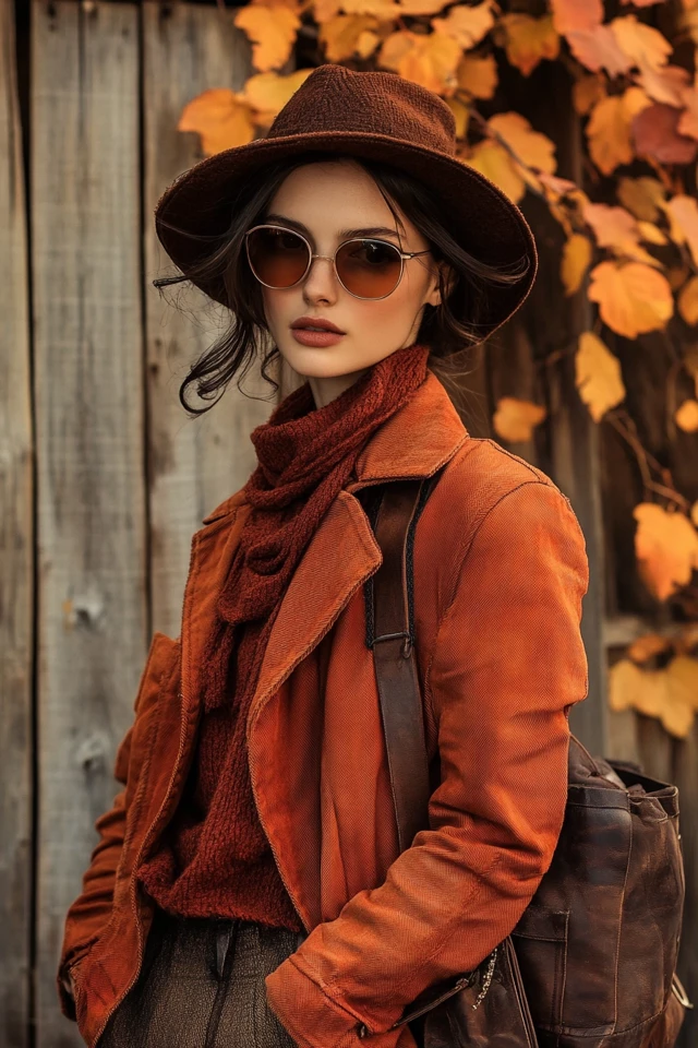 Modernizing Warm Orange and Deep Brown - photo 6