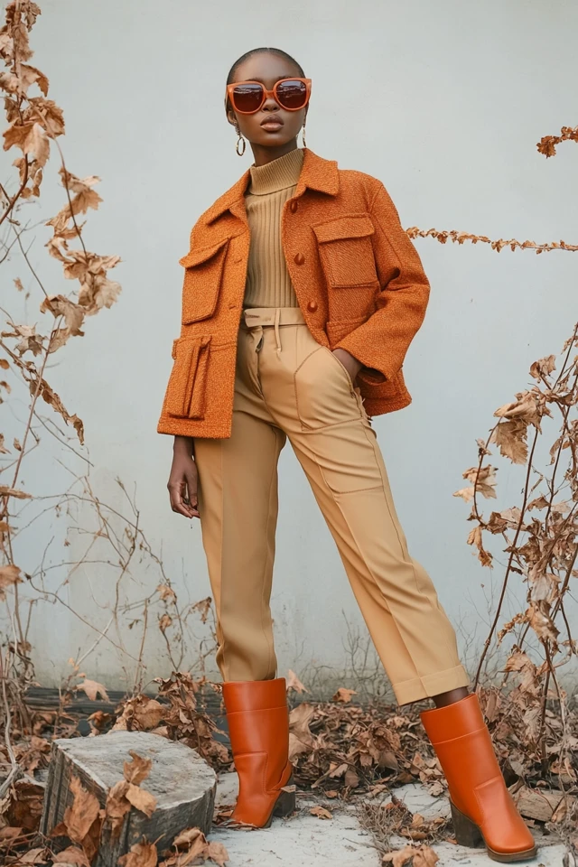 Warm Sand and Burnt Orange in Transitional Jackets - photo 6
