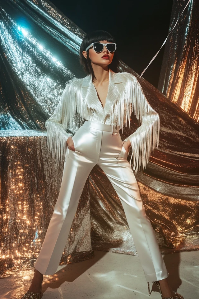 Satin and Fringe Together for Bold Statement Looks - photo 5