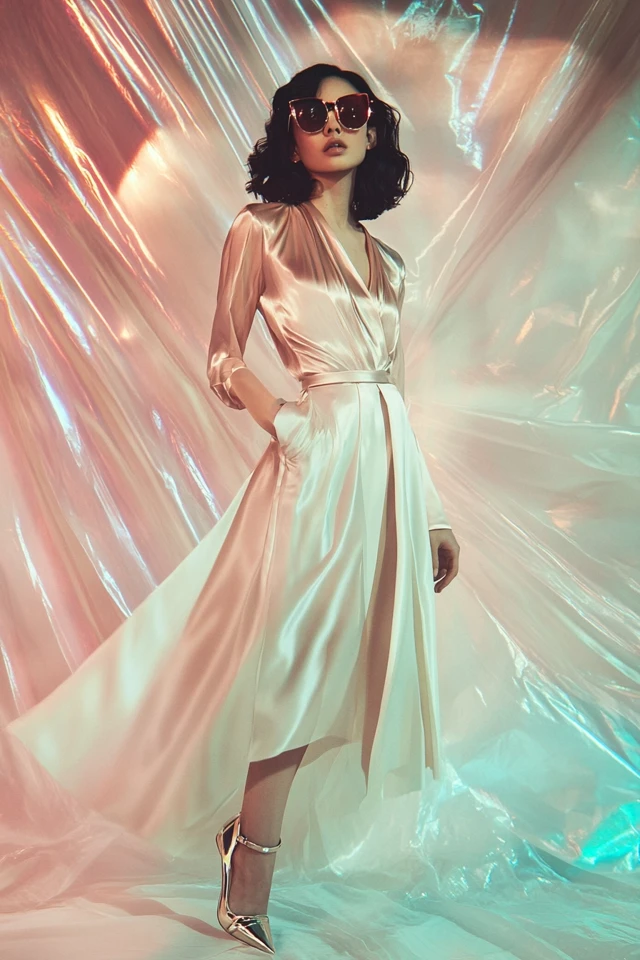 Satin and Sheer Panel Combinations for Unique Dresses - photo 6