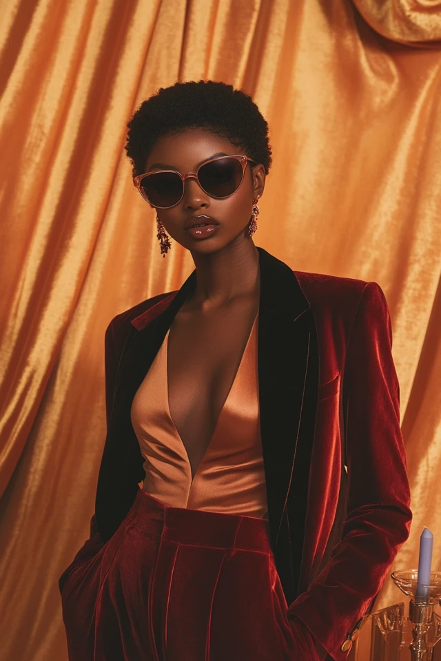 Pairing Satin and Velvet Blazers for Evening Looks - photo 6
