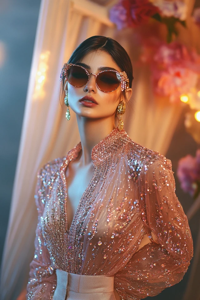 Shimmery Beaded Blouses for Winter Parties - photo 6