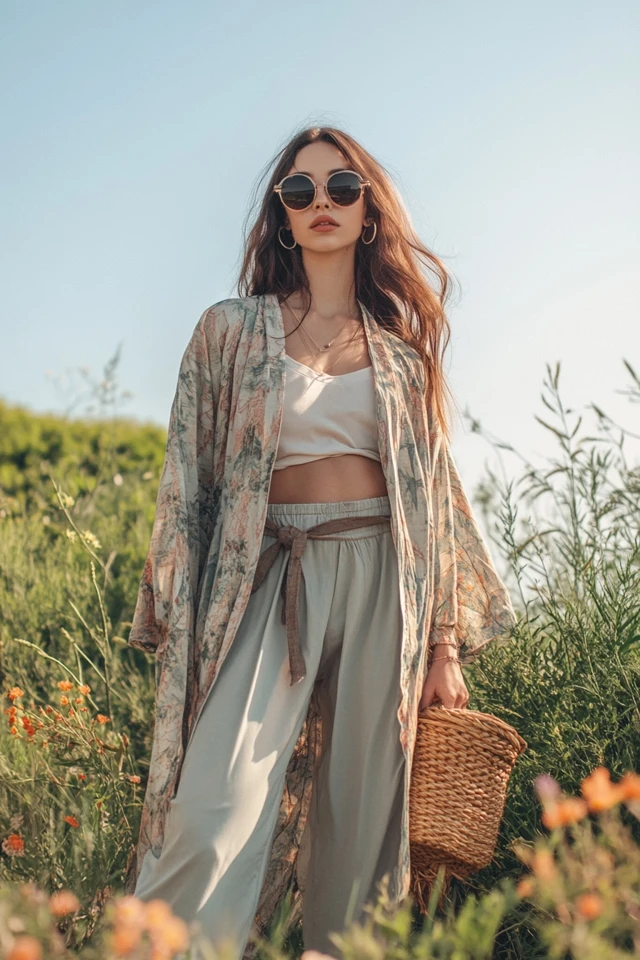 Relaxed Kimono Jackets for Lightweight Layers - photo 3