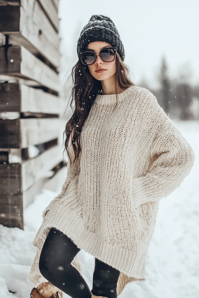 Oversized Sweaters with High-Low Hemlines - photo 6