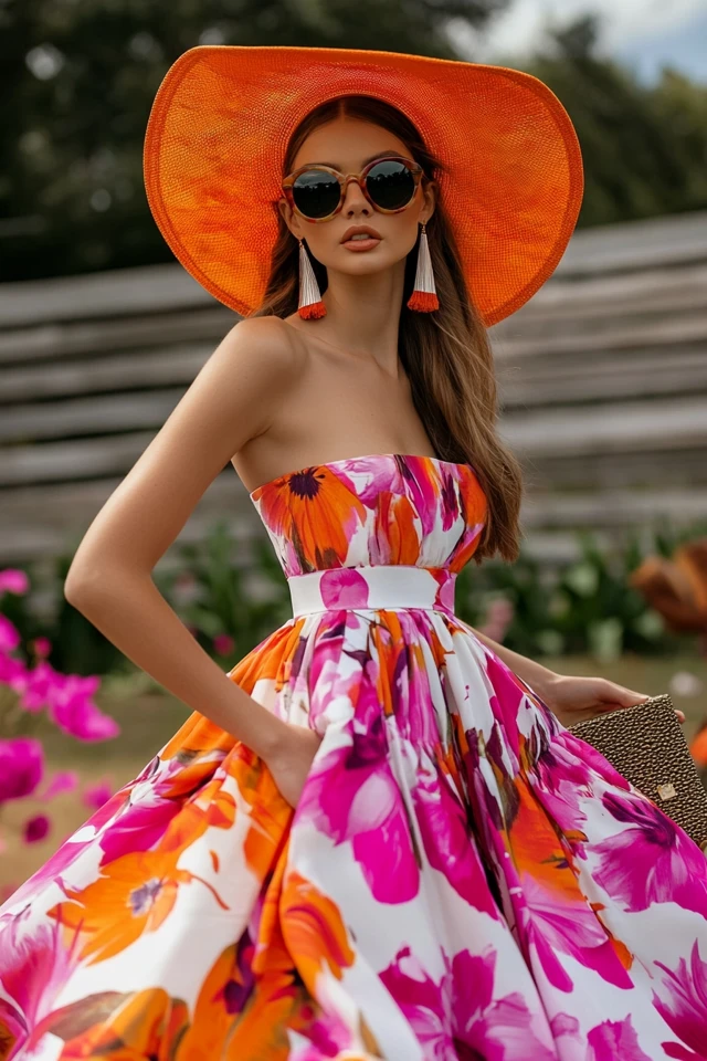 Vibrant Daytime Wedding Outfits with Bright Prints - photo 6