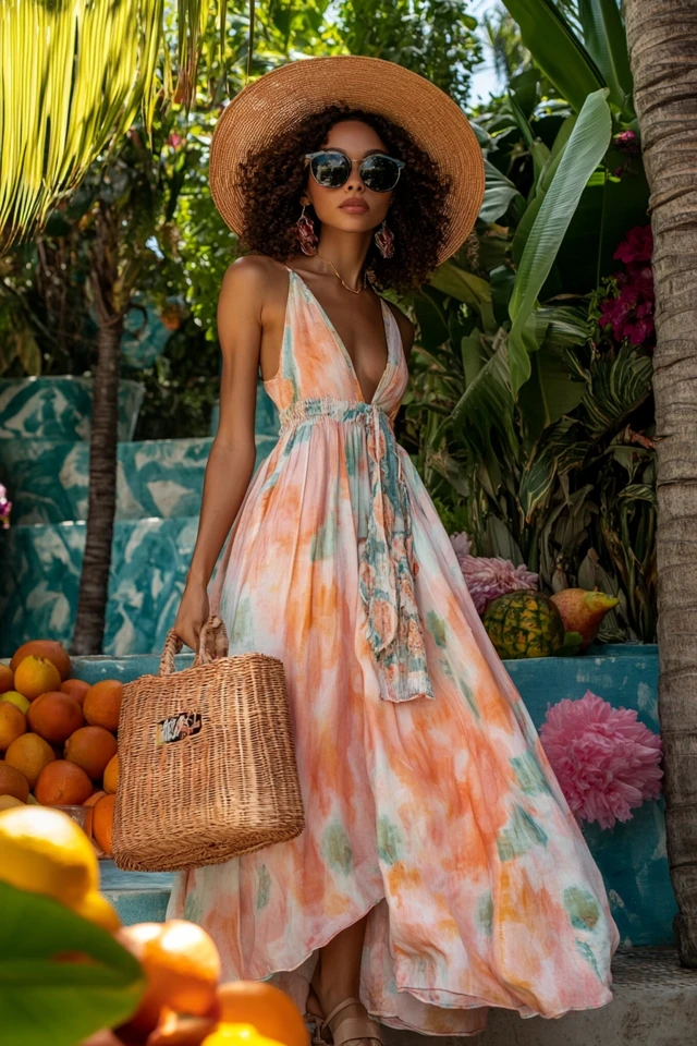 Breezy Tropical Brunch Looks with Maxi Dresses - photo 6