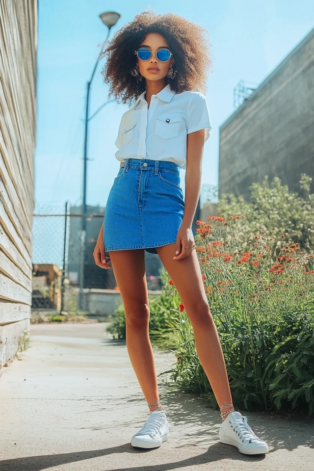 Button-Front Denim Skirts for Casual Days - photo 6