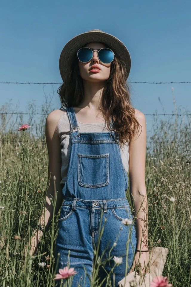 Relaxed Denim Overalls for Weekend Wear - photo 6