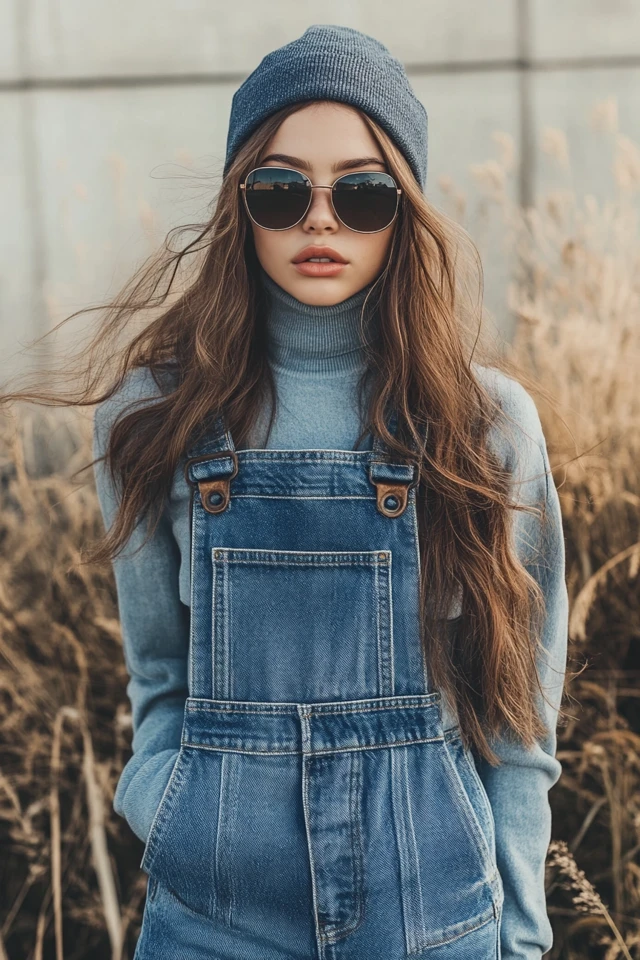 Relaxed Denim Overalls for Windy Days on the Go - photo 6