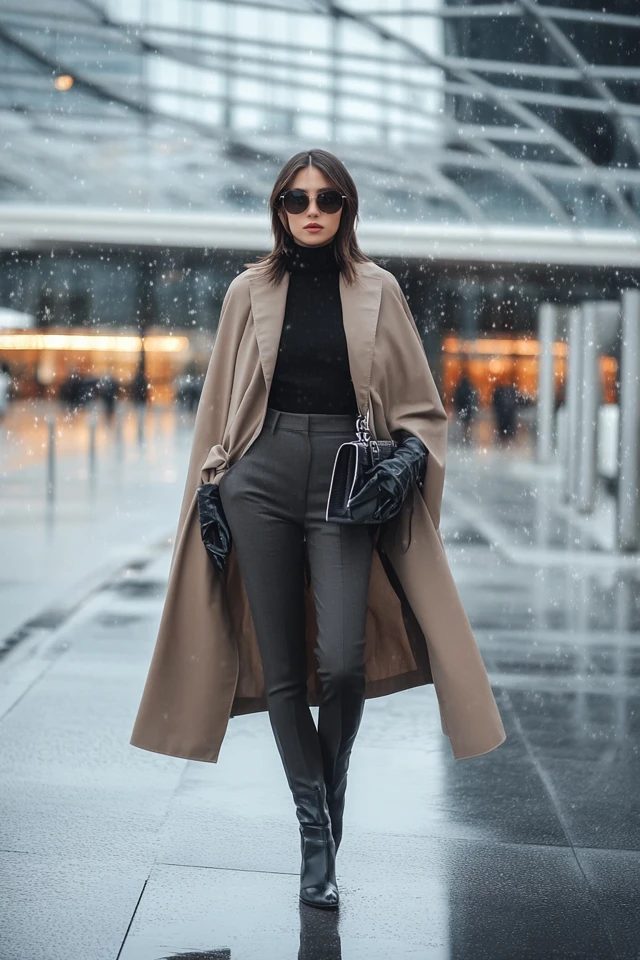 Sleek Trench Capes for Wet Winter Days - photo 6