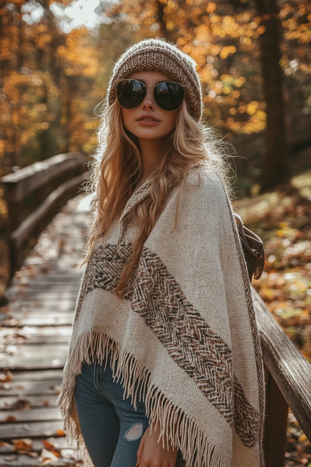 Soft Wool Ponchos for Cool Autumn Hikes - photo 6