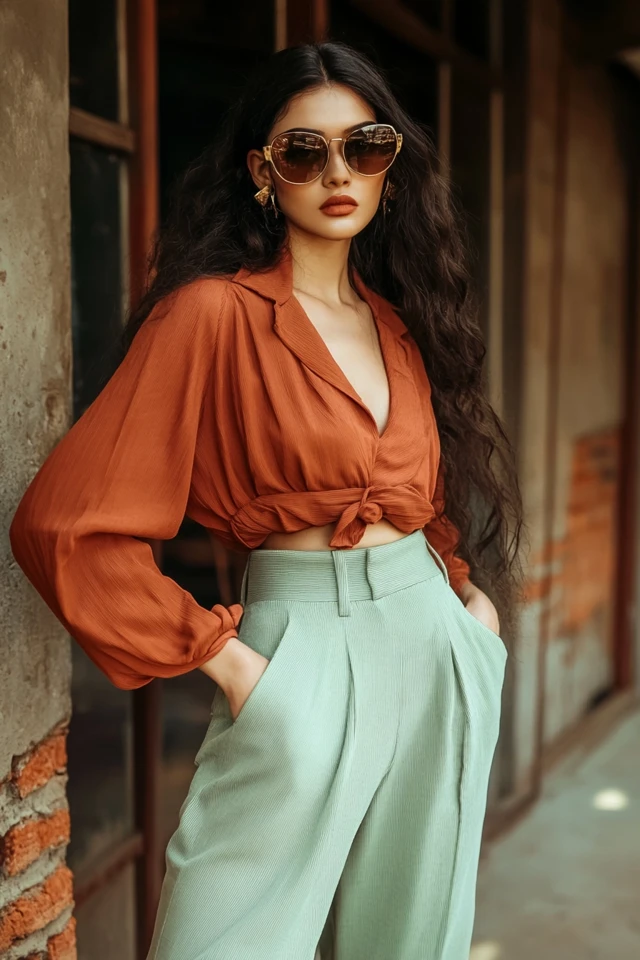 Rust and Sage Green Outfits for Earthy Looks - photo 6