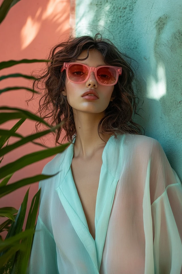 Aqua and Pale Coral Color Palettes for Breezy Tunics - photo 6