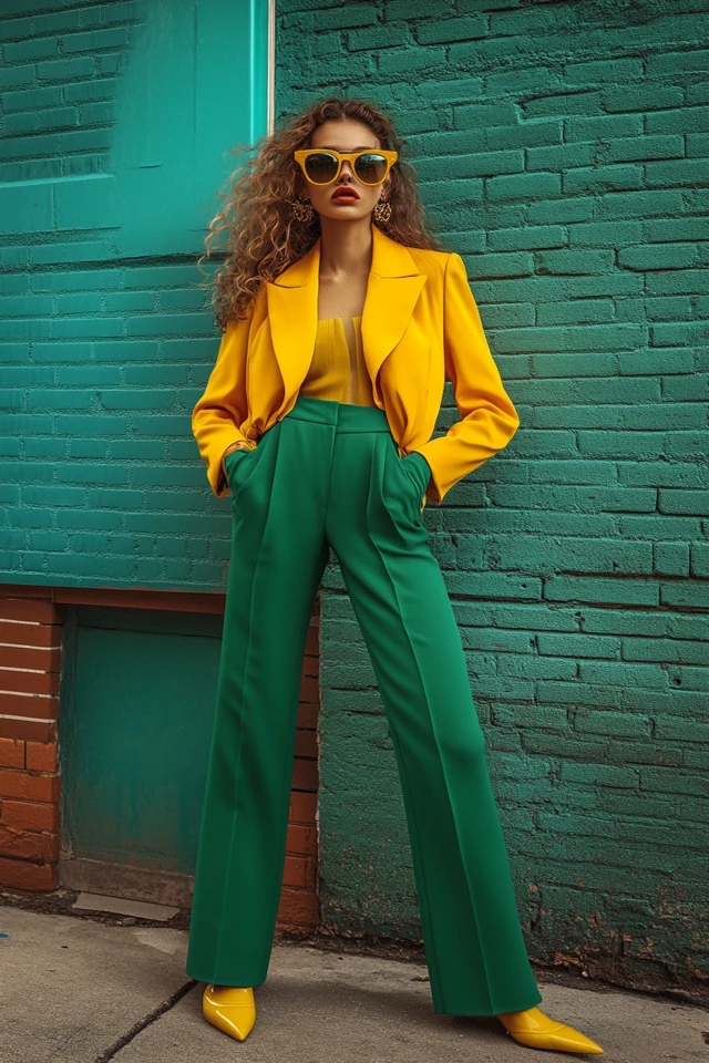 Pairing Lemon Yellow and Forest Green for Bold Outfits - photo 6