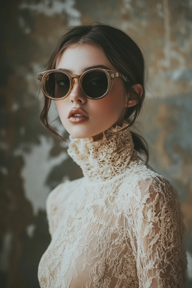 Combining Wool and Lace for Warm Winter Dresses - photo 6