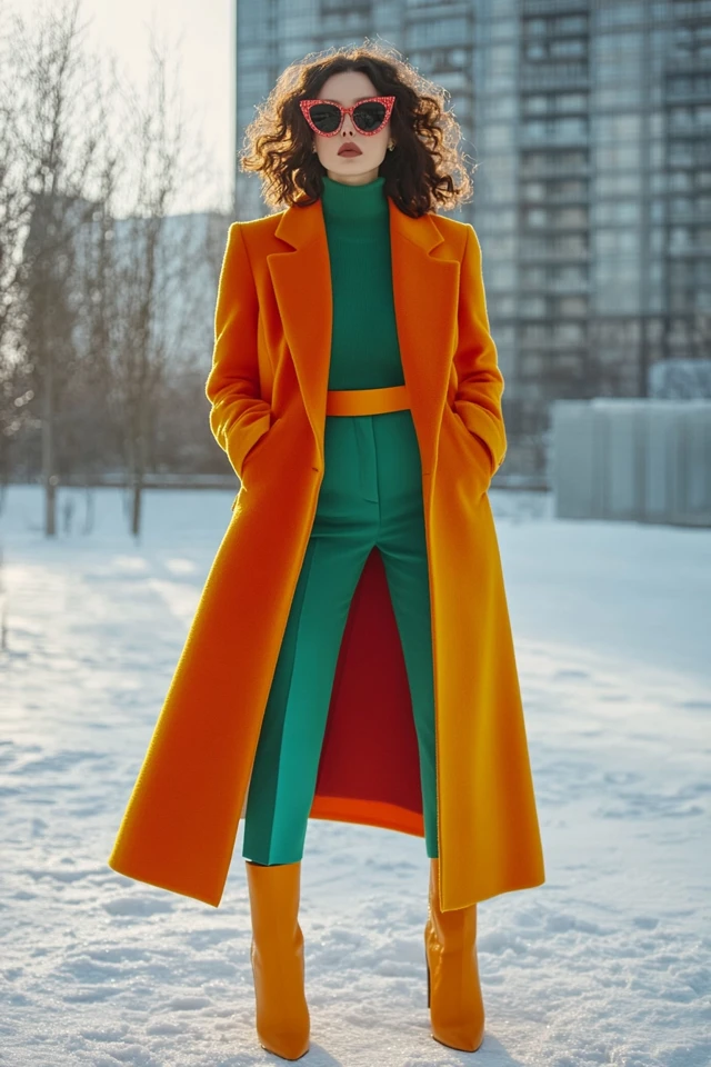 Long Wool Coats in Bright Colors for Winter Trends - photo 6