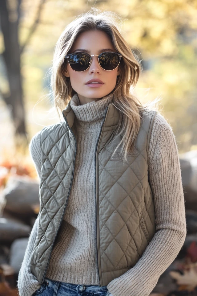 Quilted Vests for Warm and Stylish Fall Layers - photo 6