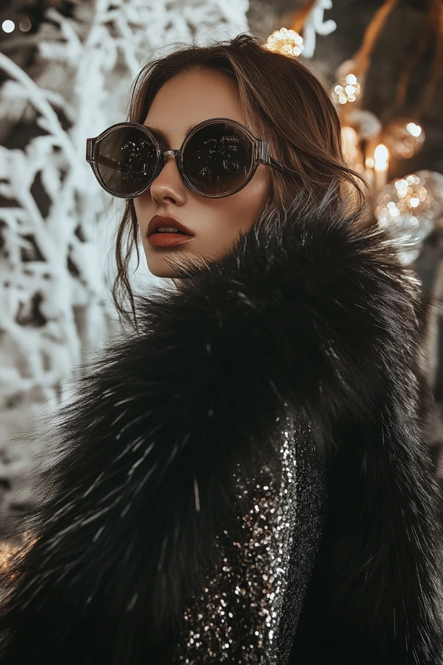 Faux Fur Stoles for Winter Evening Looks - photo 5