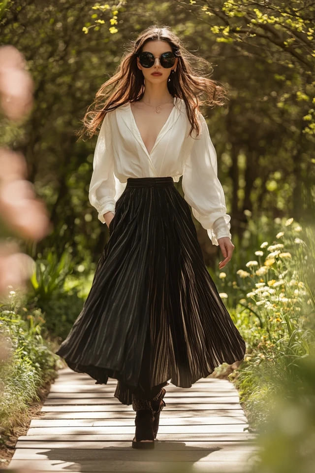 Asymmetrical Skirts in Lightweight Fabrics for Spring Flare - photo 6